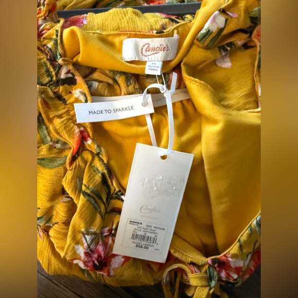 Candie's Yellow Floral Dress - Picture 5 of 7